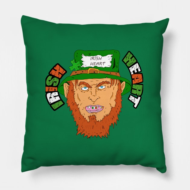 irish heart st patricks day Pillow by Ragna.cold