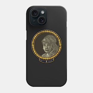 Melancholy Girl (frame gold celtic rope space) Phone Case