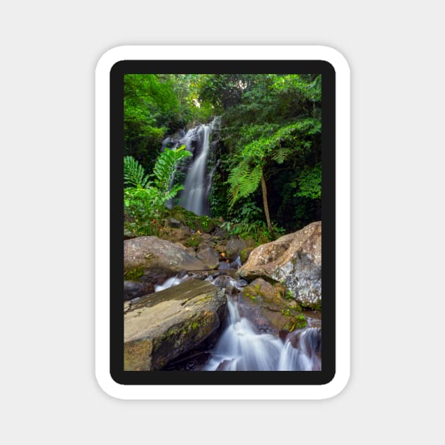 Philippine Highlands - Pataan Waterfalls Magnet by likbatonboot