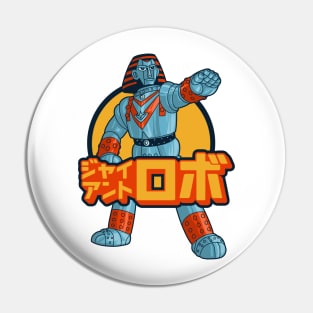 retro robot Pin