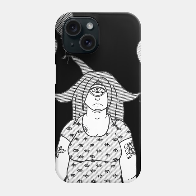 Cyclops with balloons Phone Case by Esbeherel