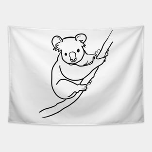 Stick figure koala Tapestry