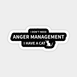 Cat Anger Management Magnet