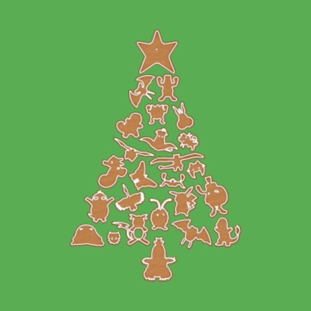 Pokemon Gingerbread Christmas Tree - 