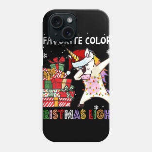 My Favorite Color Is Christmas Lights Phone Case