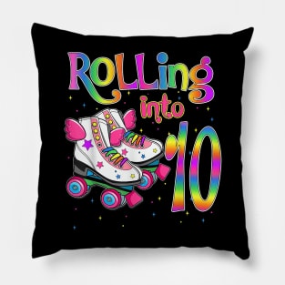 Rolling Into 10 years Lets Roll I'm Turning 10 Pillow