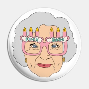 Betty White 2020 head Pin