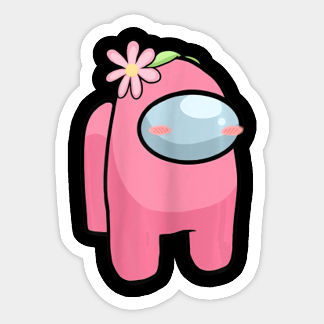 Cute Pink Imposter Among Game Us Sus Gifts Pink Impostor Sticker Teepublic In this page you can download an image png (portable network graphics) contains pink among us character png isolated, no background with high quality, you will. cute pink imposter among game us sus gifts