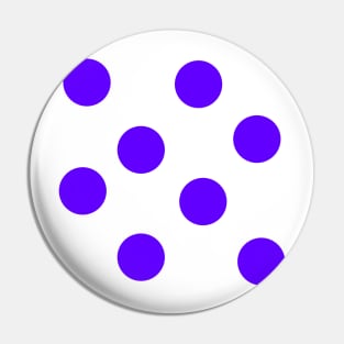 Purple on Orange Polka Dots Pin