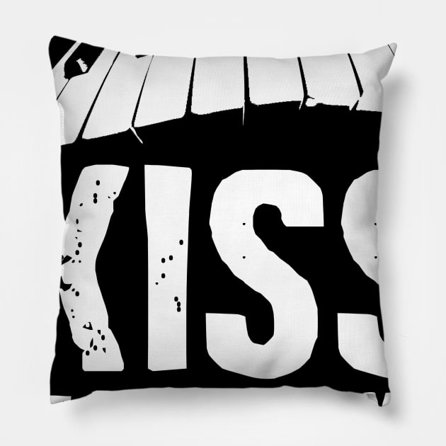 Kiss the Piano Player Pillow by Mi Bonita Designs