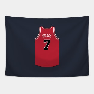 Toni Kukoc Chicago Jersey Qiangy Tapestry