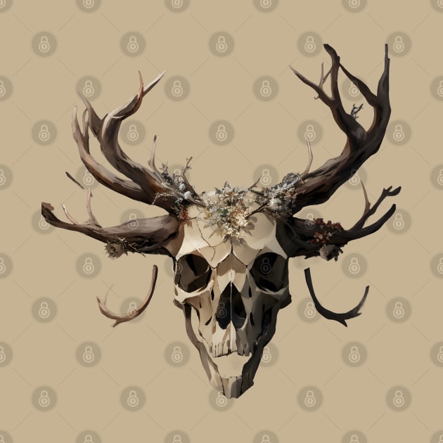 Cool Deer skull by Spaceboyishere