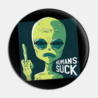 Humans Suck Pin