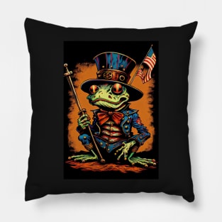 Uncle Sam the Frog Pillow