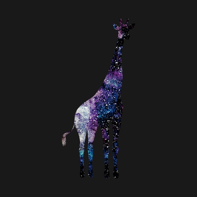 Watercolor galaxy in giraffe by Cordata