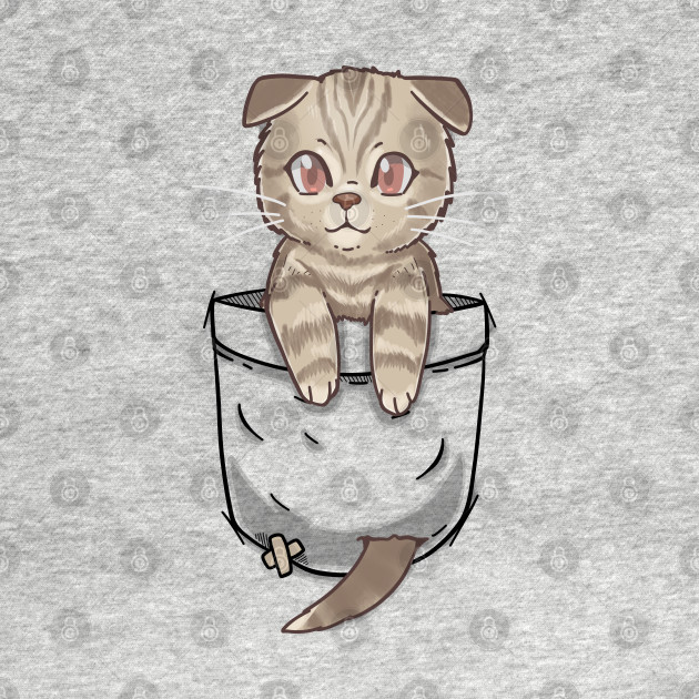 Pocket Cute Scottish Fold Scottish Fold Kids Hoodie Teepublic