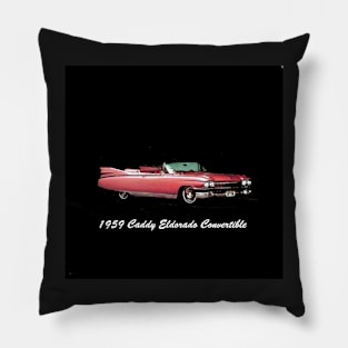 '59 Caddy Eldorado Convertible Classic Car Pillow