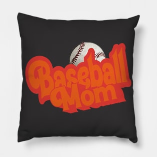 Retro Baseball Mom Pillow