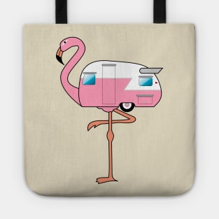 Flamingo Camper Tote