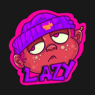 Lazy Cartoon Design T-Shirt