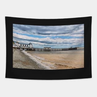 Clouds Over Penarth Pier Tapestry