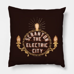 Scranton Pennsylvania Electric City Sign Pillow