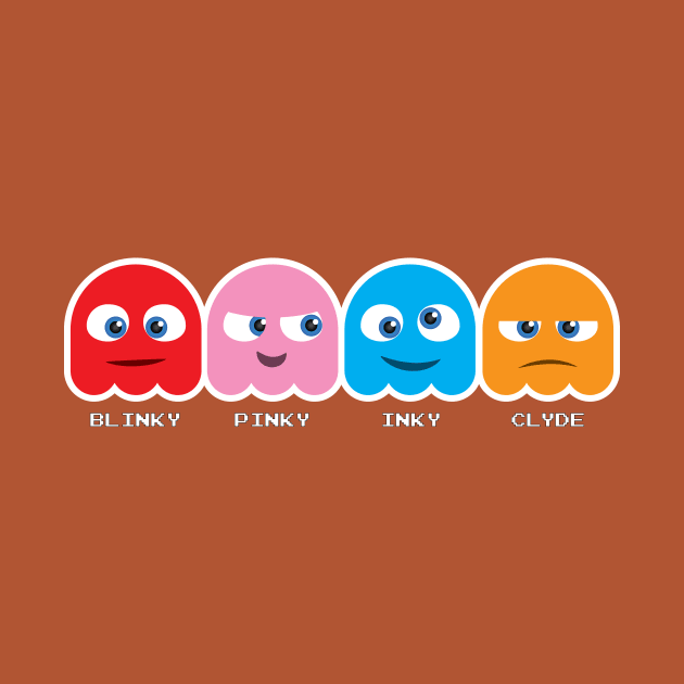 Pacman Ghosts by Ryan