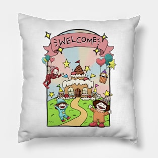 Welcome To Clown Land~! Pillow