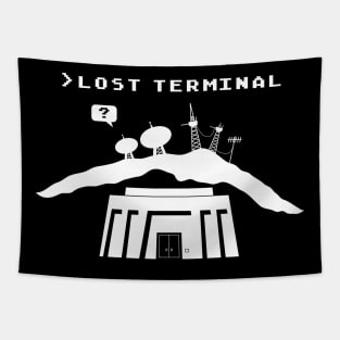 Lost Terminal Season 3.0 (white) Tapestry