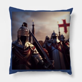 Knights Templar in The Holy Land Pillow