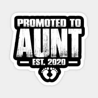 Promoted to Aunt 2020 Funny Mother's Day Gifts For New Auntie Magnet