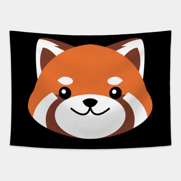 Get Wallpaper Red Panda Kawaii Face Red Panda Tapestry Teepublic Desktop Wallpaper