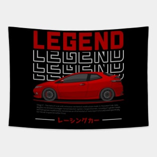 Midnight Racer Red FN2 JDM Tapestry