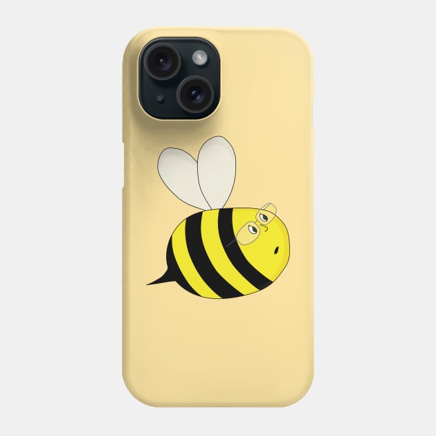 A Cute Chubby Bee Wearing Glasses Phone Case by DiegoCarvalho