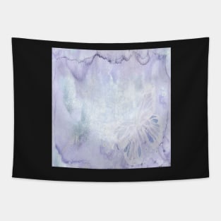 Purple Lover Light Purples Butterfly, Floral Graphic Design Watercolor Abstract Art Tapestry