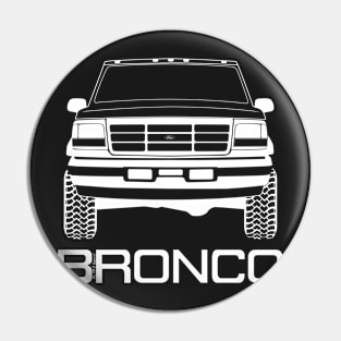 1992-1996 Ford Bronco Front, White Print Pin