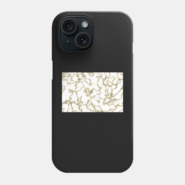 Gold Marble Pattern Phone Case by TRNCreative