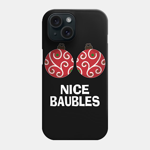 Sexy Christmas Gift Women Baubles Boobs Phone Case by PomegranatePower