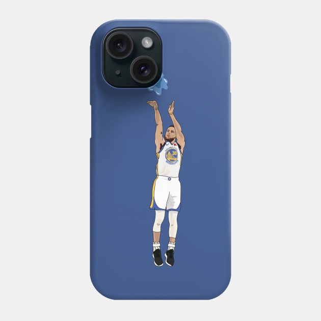 Steph Curry Splash Golden State Warriors Phone Case by xavierjfong