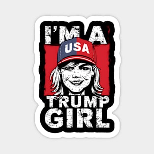 I'M A Trump Girl Election Usa America Magnet