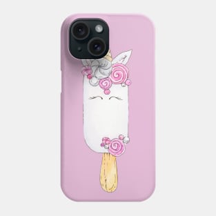 Unicorn-Icecream T-shirt Phone Case