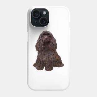 Chocolate Cocker Spaniel - just the dog Phone Case