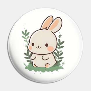 Easter Day - Adorable Bunny - Cute Bunny Drawing Pin