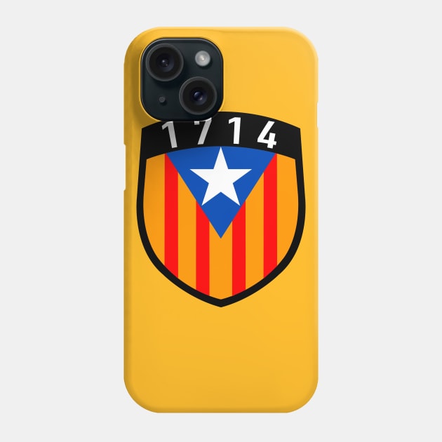 Catalunya 1714 estelada blava flag Phone Case by GuitarManArts