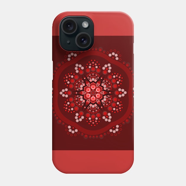 Dot painting meets mandalas 18-1 Phone Case by Dedoma