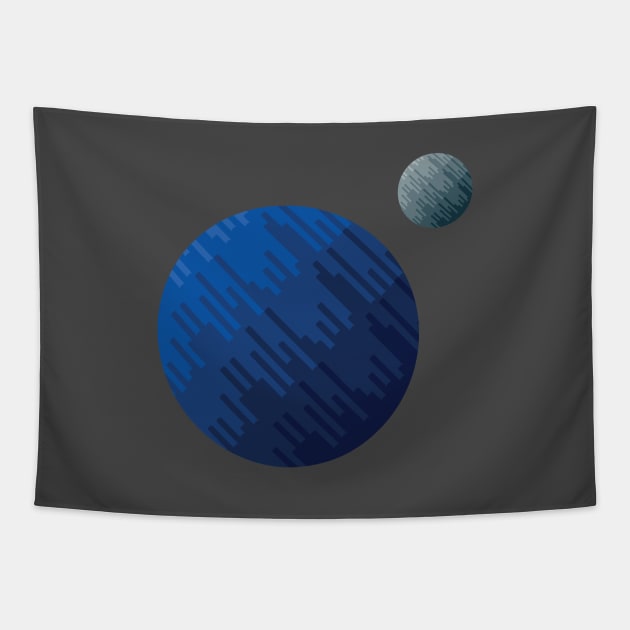 Blue Planet Tapestry by Artisticano