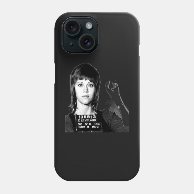 Jane Fonda Mugshot Phone Case by DutchByBirth