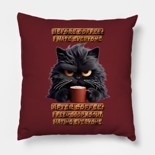 Coffee Kat Pillow