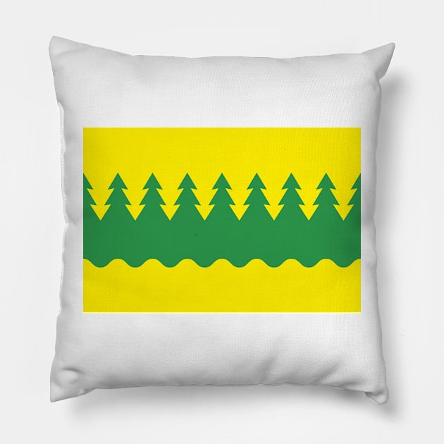 Flag of Kainuu (Finland) Pillow by Ziggy's