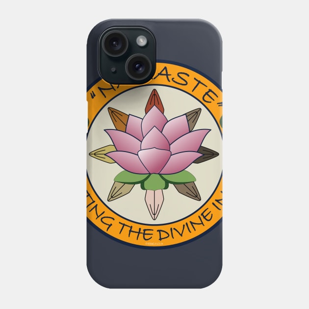 Namaste, Saluting the Divine Phone Case by FunkilyMade